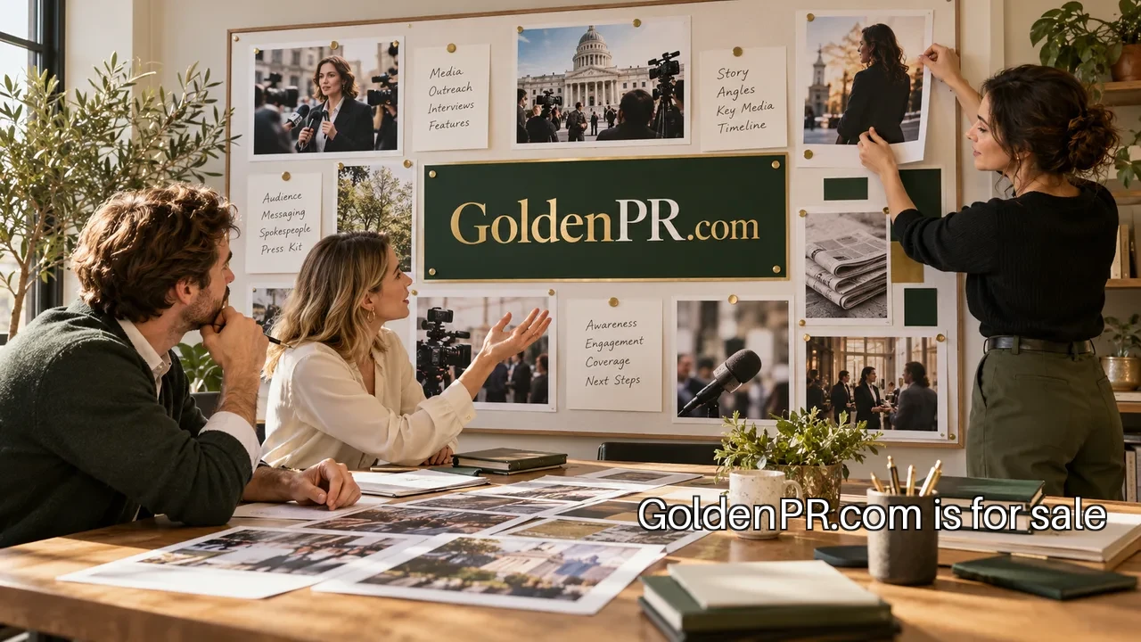 Illustrative GoldenPR.com communications scene